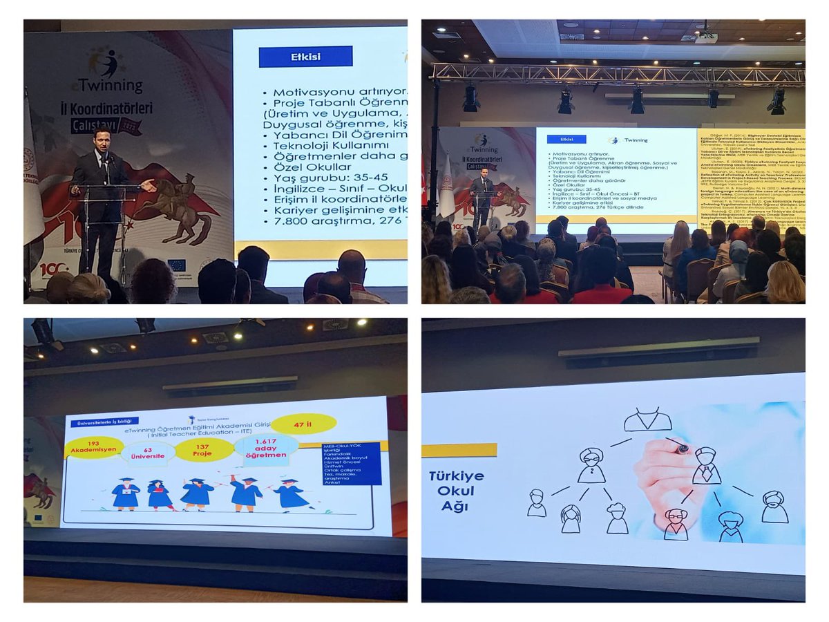 eTwinning Küçükçekmece (@etwkucukcekmece) on Twitter photo 🇹🇷 Cumhuriyetimizin 100. Yılı temasıyla Antalya'da düzenlenen eTwinning İl Koordinatörleri Çalıştayı, eTwinning Türkiye Ulusal Destek Servisi Koordinatörü Mehmet Fatih Döger'in konuşmasıyla devam ediyor.
<a href="/tcmeb/">Millî Eğitim Bakanlığı</a>
<a href="/Yusuf__Tekin/">Yusuf Tekin</a>
<a href="/mebyegitek/">Yenilik ve Eğitim Teknolojileri Genel Müdürlüğü</a>
<a href="/mfatihdoger/">Mehmet Fatih Döğer</a>
<a href="/tretwinning/">eTwinning Türkiye</a> 🇹🇷 Cumhuriyetimizin 100. Yılı temasıyla Antalya'da düzenlenen eTwinning İl Koordinatörleri Çalıştayı, eTwinning Türkiye Ulusal Destek Servisi Koordinatörü Mehmet Fatih Döger'in konuşmasıyla devam ediyor.
<a href="/tcmeb/">Millî Eğitim Bakanlığı</a>
<a href="/Yusuf__Tekin/">Yusuf Tekin</a>
<a href="/mebyegitek/">Yenilik ve Eğitim Teknolojileri Genel Müdürlüğü</a>
<a href="/mfatihdoger/">Mehmet Fatih Döğer</a>
<a href="/tretwinning/">eTwinning Türkiye</a>