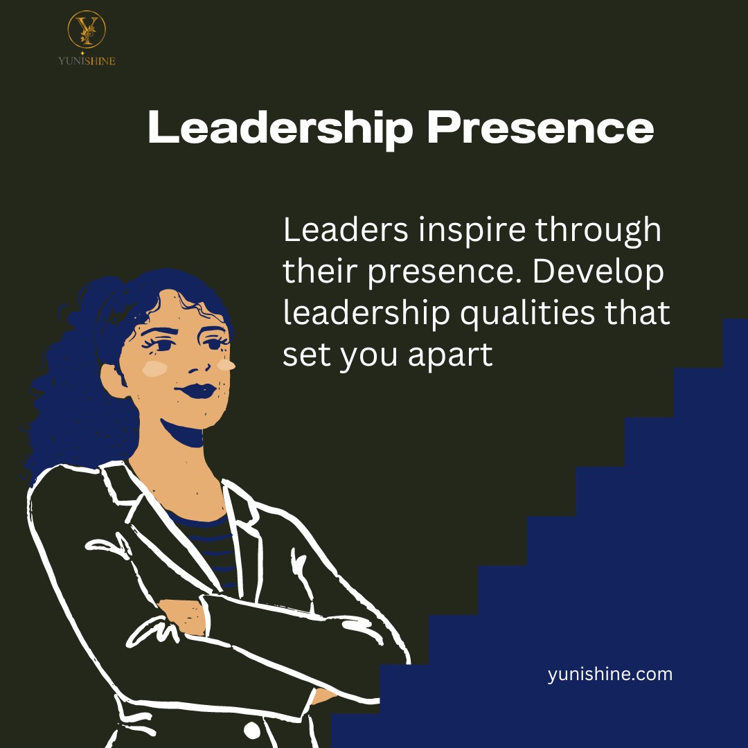 Leaders inspire through their presence. Develop qualities like confidence, empathy, and vision that set you apart as a leader. Leadership isn't just a title; it's a way of being. #LeadershipPresence #LeadershipQualities #YunishineLeadership #LeadByExample #Yunishine