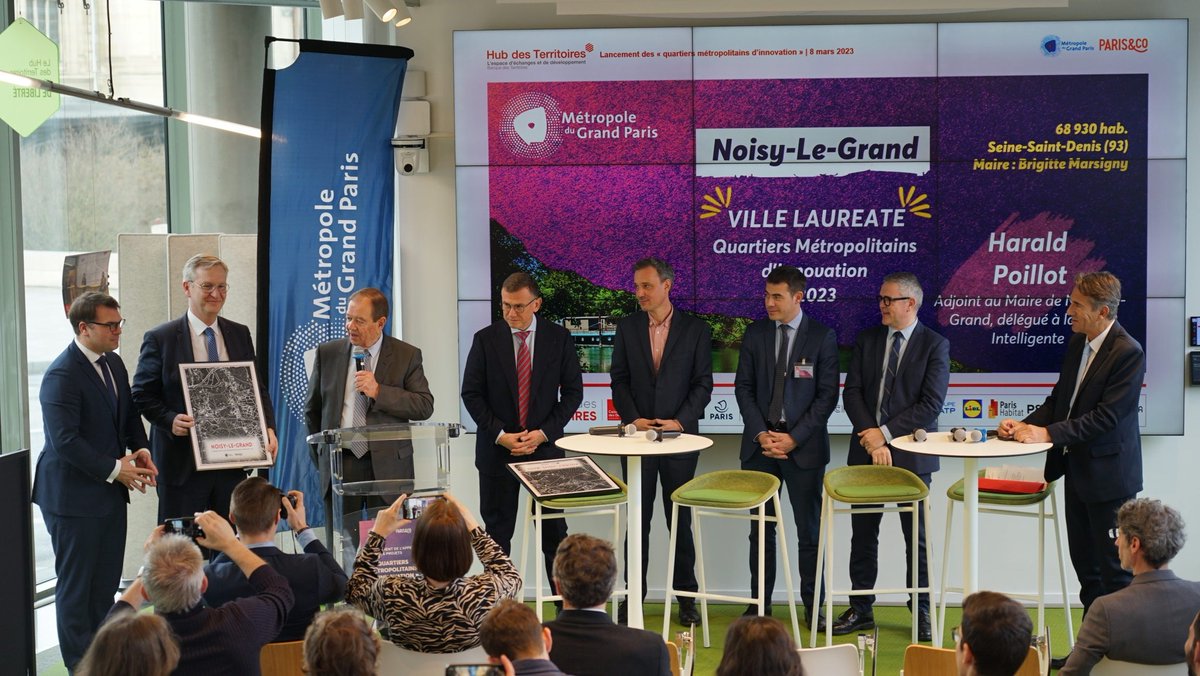 🔽 Découvrez les 8 projets prochainement expérimentés au sein de notre ville dans la cadre du programme « #QuartiersMétropolitainsdInnovation », dont #NoisyLeGrand fût désignée lauréate en mars dernier.
👉 Les projets retenus : urlz.fr/o8ux