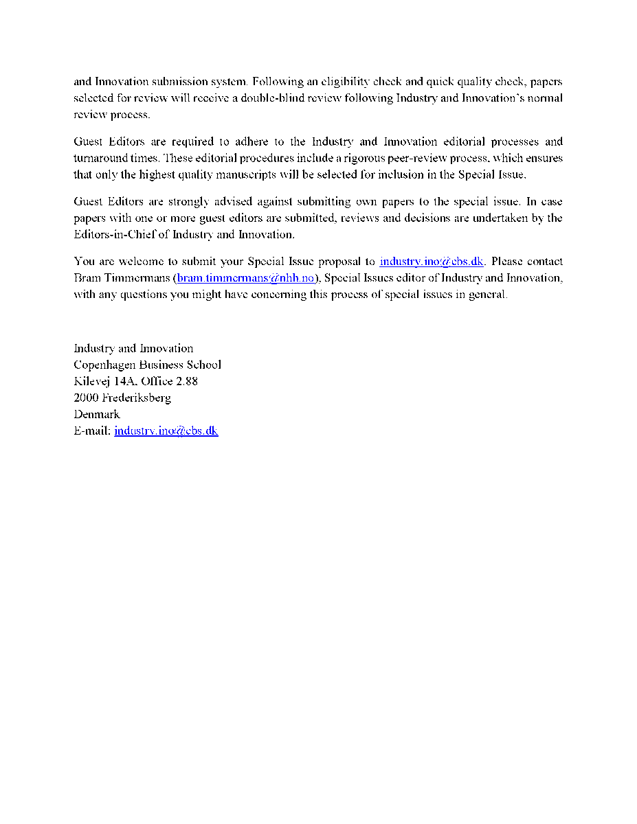 Industry & Innovation tweet media