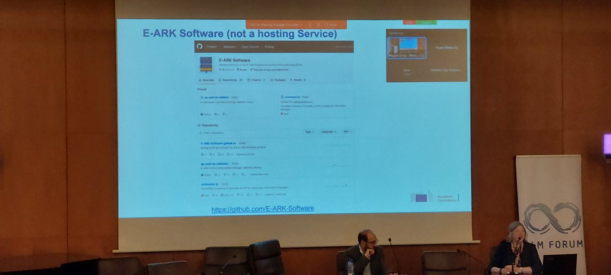 Molt interessant que @EU_eArchiving tingui les eines a @github. 🤔 #DLMForum #eArchiving