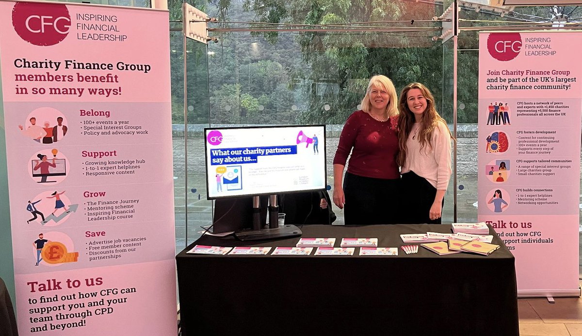 Clare_CFG's tweet image. All set up and ready to meet #VolSec people at #WeAreHealthCreators in Edinburgh - come and talk to us about all things finance!