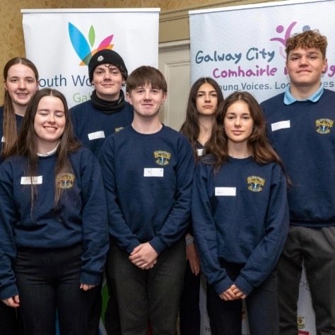 Colaiste_Einde's tweet photo. Our TY student representatives had a great day at the @GalwayCityCNN Comhairle na nÓg Youth Conference last week in the Galway Bay Hotel. Well done to all. https://t.co/Et6QxKk8tj