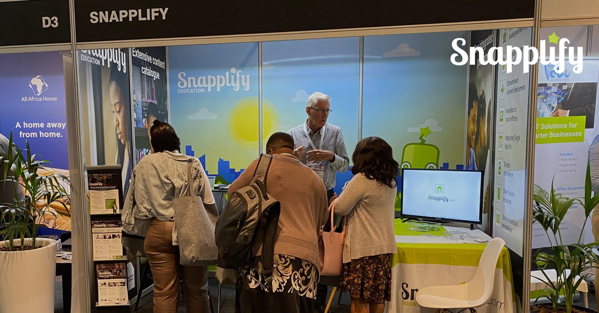 Snapplify's tweet image. Join us today at the @PURCOSA and learn about all things @Snapplify - how Engage gives you access to eResources and textbooks and how the LMS integration enhances the learning experience.

Pop round to Stand D5 and meet the team.
#snapplify #purco #edtech #HigherEd #tvet