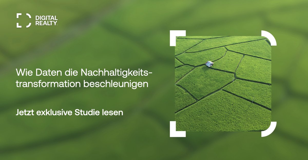 digitalrealtyDE's tweet photo. Können Daten die Nachhaltigkeitstransformation beschleunigen? Unsere exklusive Studie sagt: Ja. Sie zeigt, wie wichtig gerade von Verbrauchern bereitgestellte Daten sind.
https://t.co/sK24KYvbAs
#Data4SDG
#TheDataMeetingPlace
#WhereTomorrowComesTogether https://t.co/rixnHIMneb