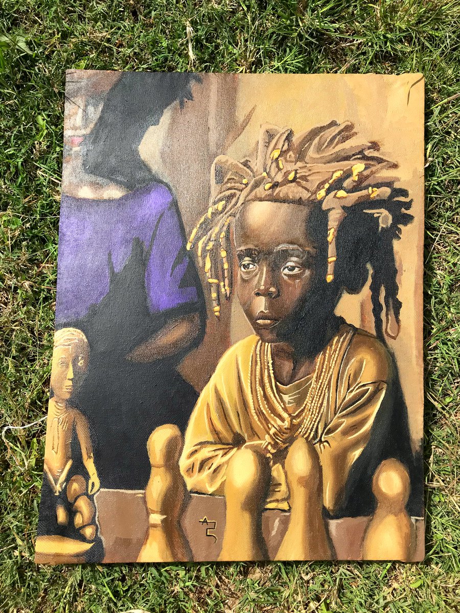 @bamcould Omo yoruba
Acrylic on canvas painting