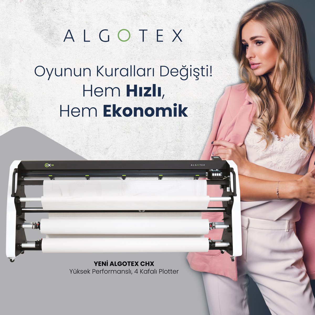 astasjuki's tweet photo. ALGOTEX CHX Yüksek Performanslı, 4 Kafalı Plotter
Tüm CAD sistemleri ile uyumlu
İtalya menşei, dünya markası
Ergonomik yapısı ile kullanıcı dostu
HP kartuş yapısı ile çok pratik ve ekonomik
Güçlü Astaş teknik servis ve yedek parça desteği
#astasjuki #algotex #plotter #çizici https://t.co/qbWKKnFvep