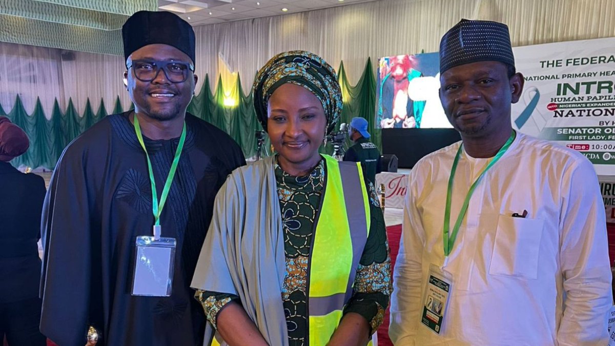 MSD_Sub_Saharan's tweet photo. We are proud to have witnessed the launch of the HPV vaccine program in Nigeria. This launch signifies the Nigerian government’s efforts to protect its citizens against HPV related illnesses, including cervical cancer. MSD is committed to work towards cervical cancer elimination. https://t.co/BUfLI21DS9