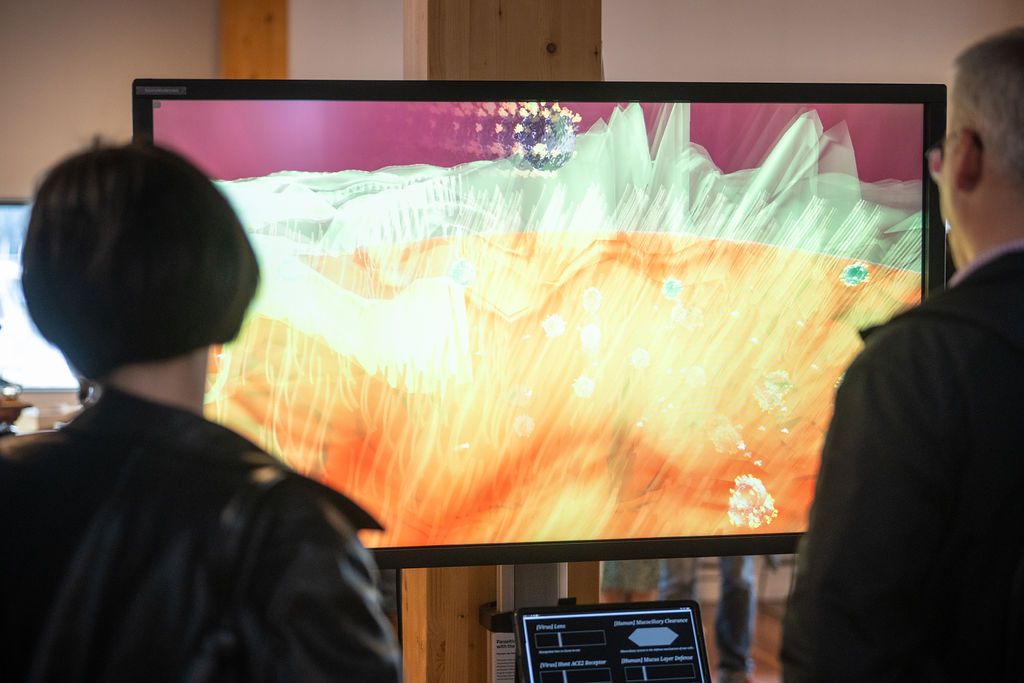 ieeevis's tweet photo. What a fantastic exhibition of art, science, and technology at VISAP 2023! 'Perpetual Presence' was an extraordinary showcase, exploring new dimensions in visualization. https://t.co/H86EK3q5bo #ArtScience #Visualization #IEEEVIS Photos by Adam R Thomas https://t.co/CS7MXWlrZV https://t.co/z18tf9QvbN