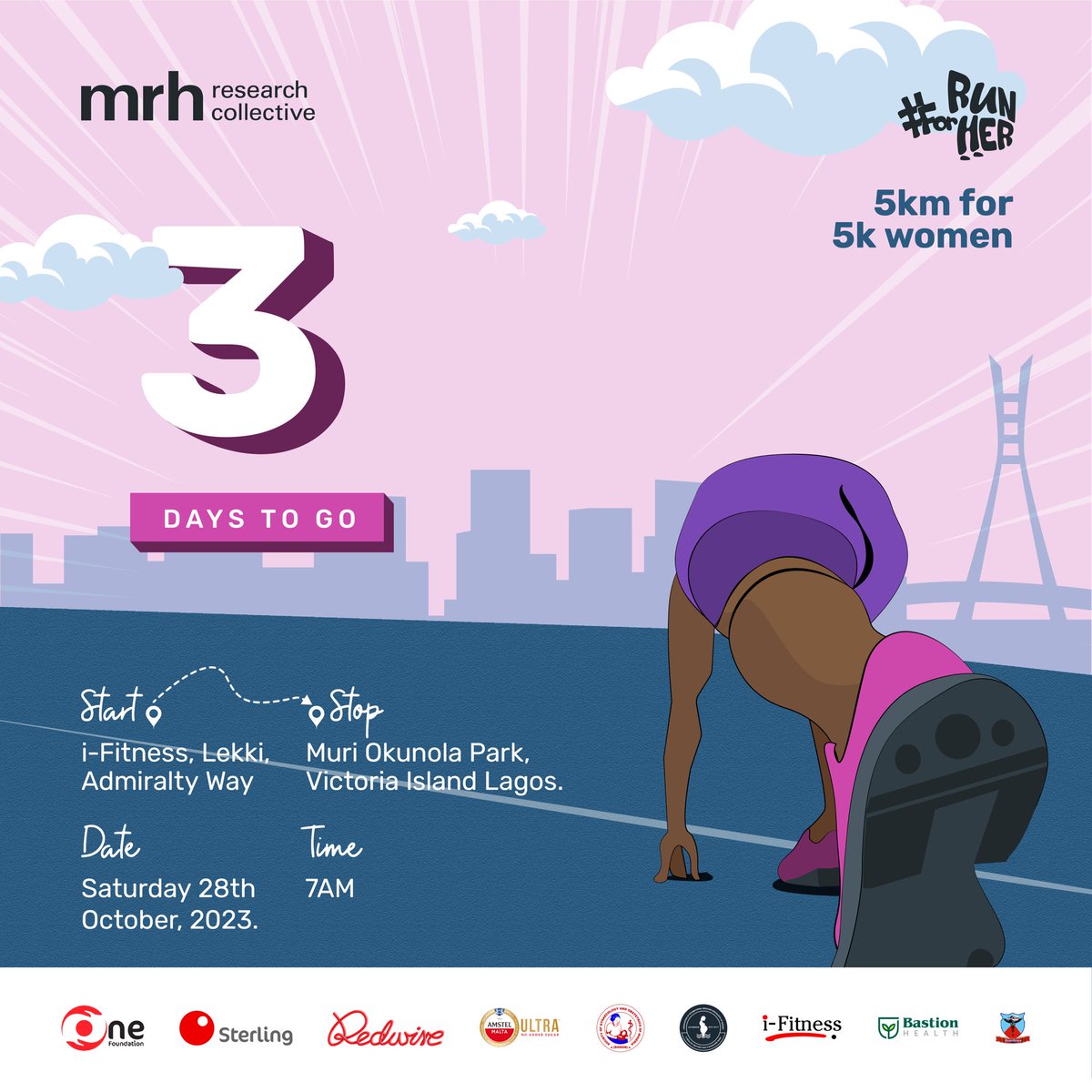 mrh_collective's tweet photo. Have you registered to save a life? 
3 days to go. 
Excited to #RunForHer 🎉 https://t.co/1WwMfUkBgO