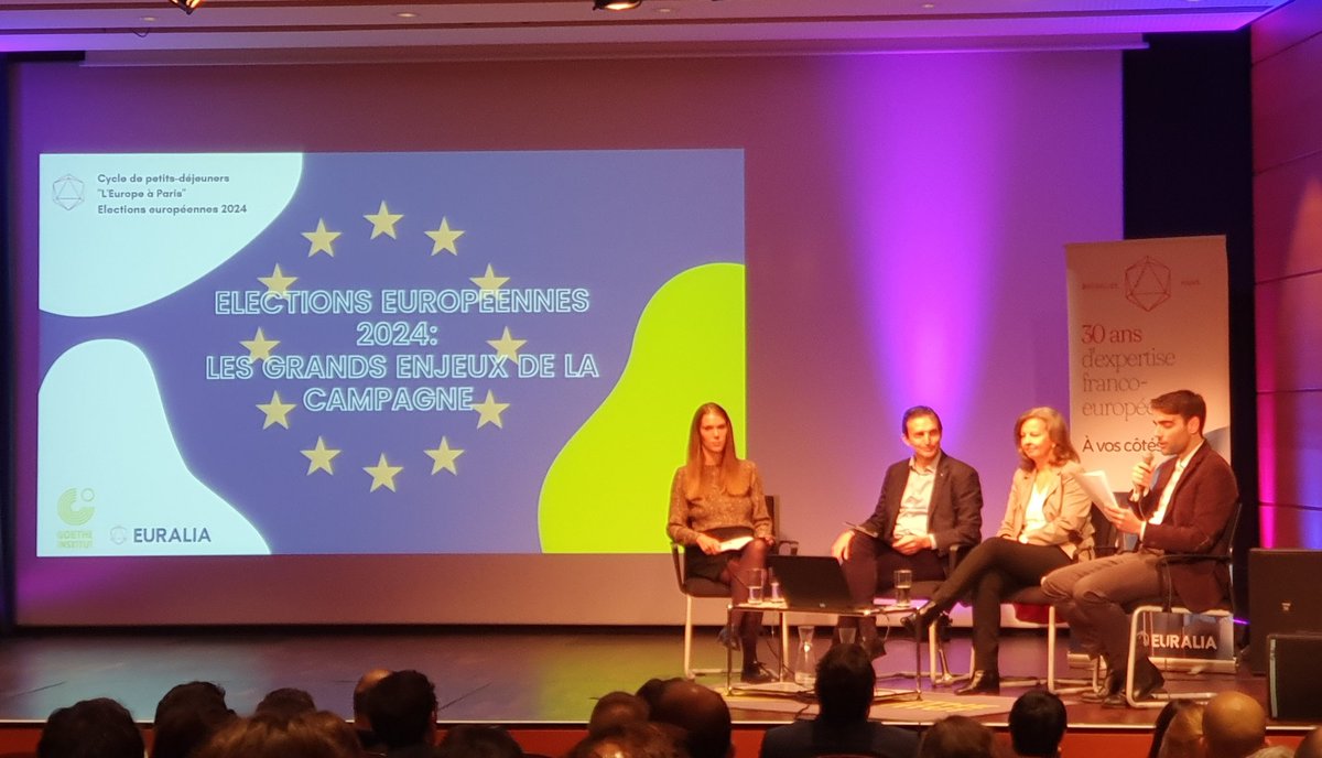 Alors que seulement 9% des Français connaissent la date des prochaines élections européennes ( le 9 juin 2024 BTW), passionnant débat organisé par <a href="/EURALIA_EU/">EURALIA</a> sur ces prochaines élections