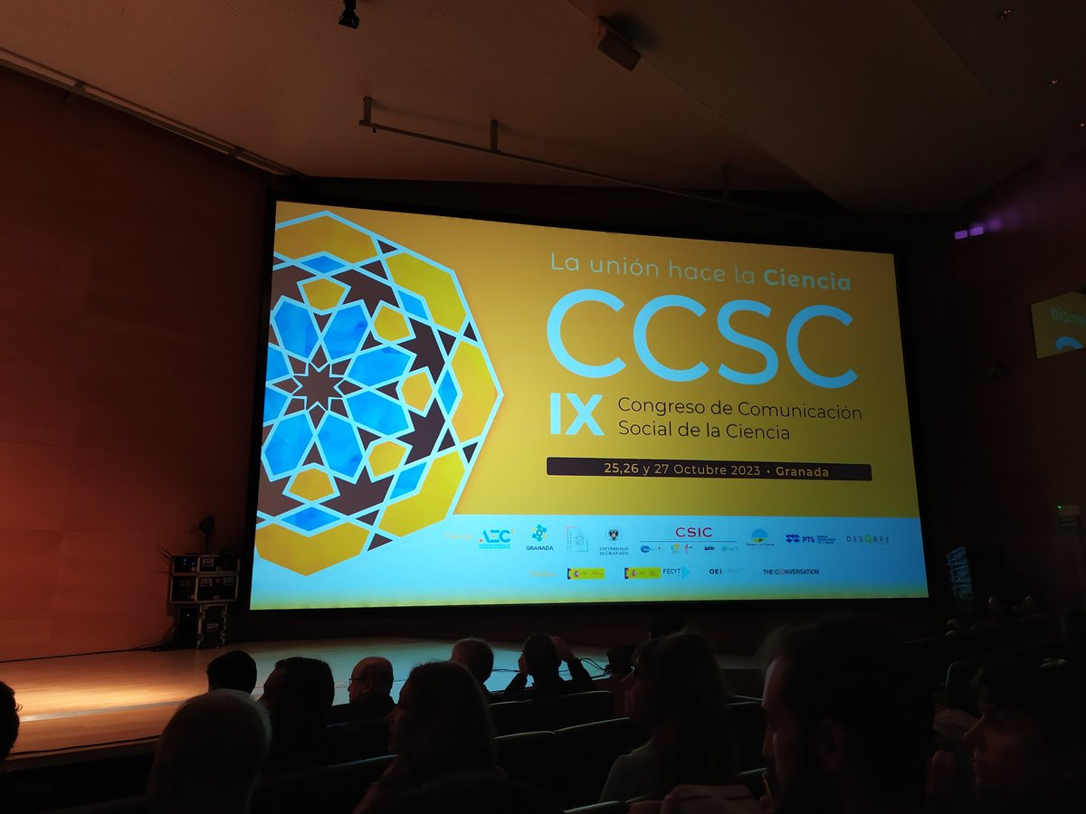 Comienza el #CCSC2023. Con ilusión y ganas de aprender durante tres días llenos de comunicación científica. ¡A por ello!