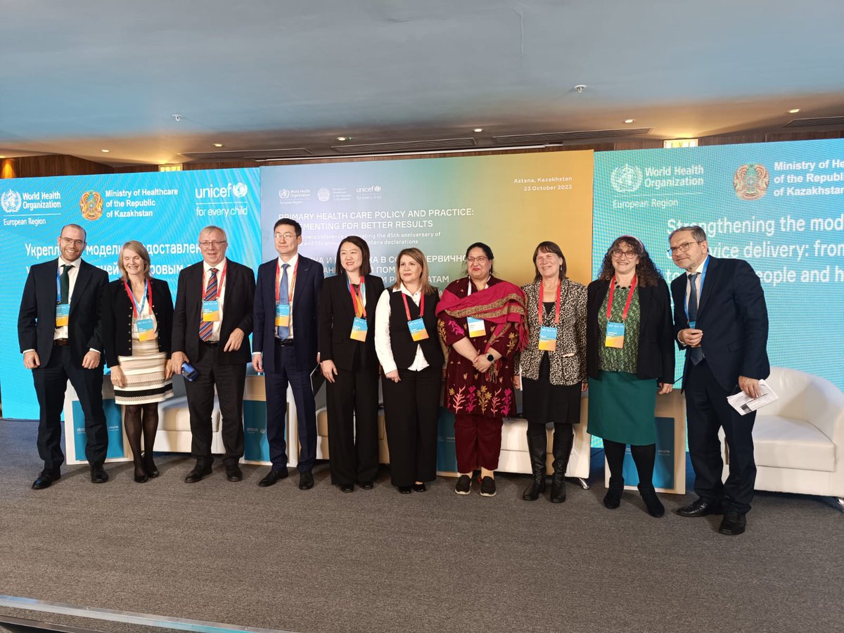 What are the pillars of Astana-inspired, future-proof, PHC models? We discussed some of them in an parallel session during the Astana International Conference on PHC #PHC4UHC with a fantastic kick-off presentation and a diverse panel including 🇰🇿 🇨🇳🇦🇱 🇵🇰 Take aways 👇(1/5)