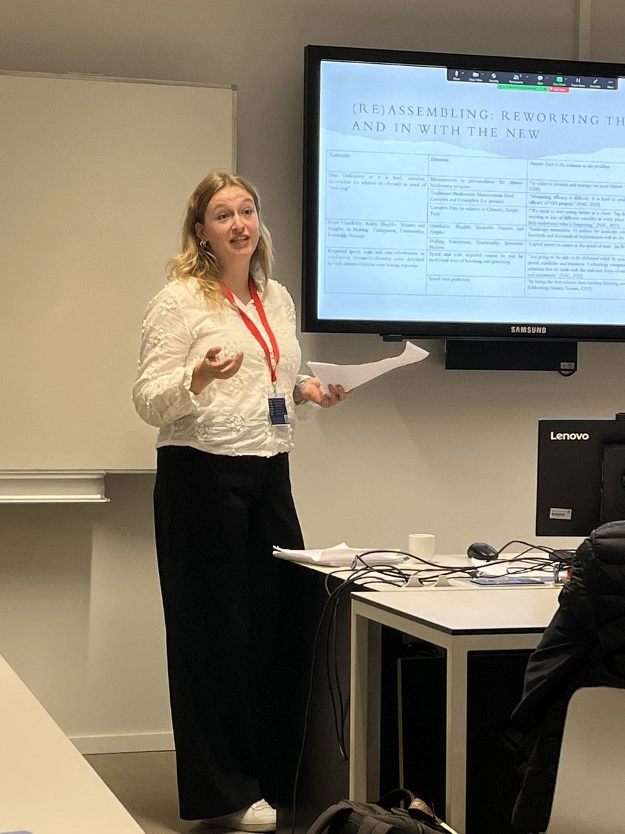 Harriet Bulkeley (@harrietbulkeley) on Twitter photo Fantastic early morning session on the role of data/AI in environmental governance <a href="/ESG_Project/">Earth System Governance Project</a> #esg2023 with <a href="/anouk_fransen/">Anouk Fransen</a> presenting her fabulous paper on NatureTech at the climate/biodiversity frontier Fantastic early morning session on the role of data/AI in environmental governance <a href="/ESG_Project/">Earth System Governance Project</a> #esg2023 with <a href="/anouk_fransen/">Anouk Fransen</a> presenting her fabulous paper on NatureTech at the climate/biodiversity frontier