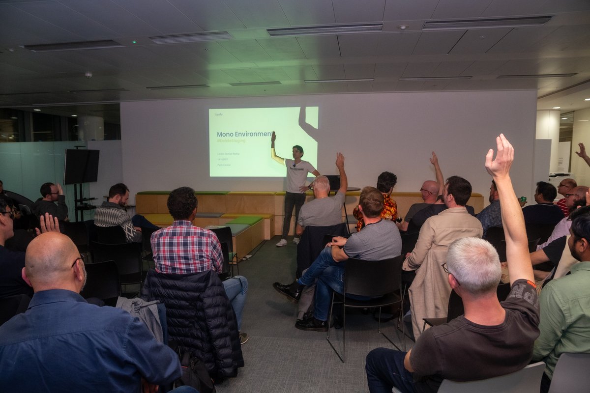 globallogicUK_I's tweet photo. We hosted London DevOps' latest in-person meetup! 🧑‍💻

Wale Salami spoke about making learning accessible and cost-effective with a DevOps mindset. You can catch him, and Patryk Pilecki, at our DevOps Playground tomorrow night. Sign up 👉 https://t.co/XSLfBztNA8

#LondonDevOps https://t.co/AOMDUI4QVG