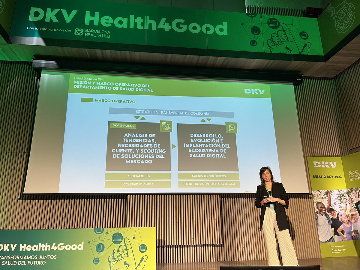 anoizet's tweet photo. @BadrinasLuis @BCNHealthHub @juliolorca @DKVSeguros @DKVSeguros an example of insurer adopting and offering #digitalhealth. Elena tells us more about the different initiatives like the Innolab. #health4good https://t.co/pHoUVyZZJT