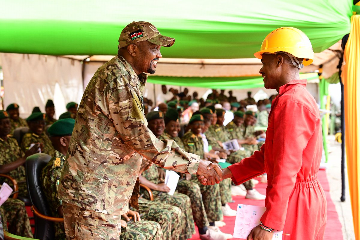HonMoses_Kuria's tweet photo. The courage, resilience and the determination of our youths at the National Youth Service is just admirable. 
Great moments at the ongoing NYS inaugural visit. https://t.co/HR0wQ6qRKC