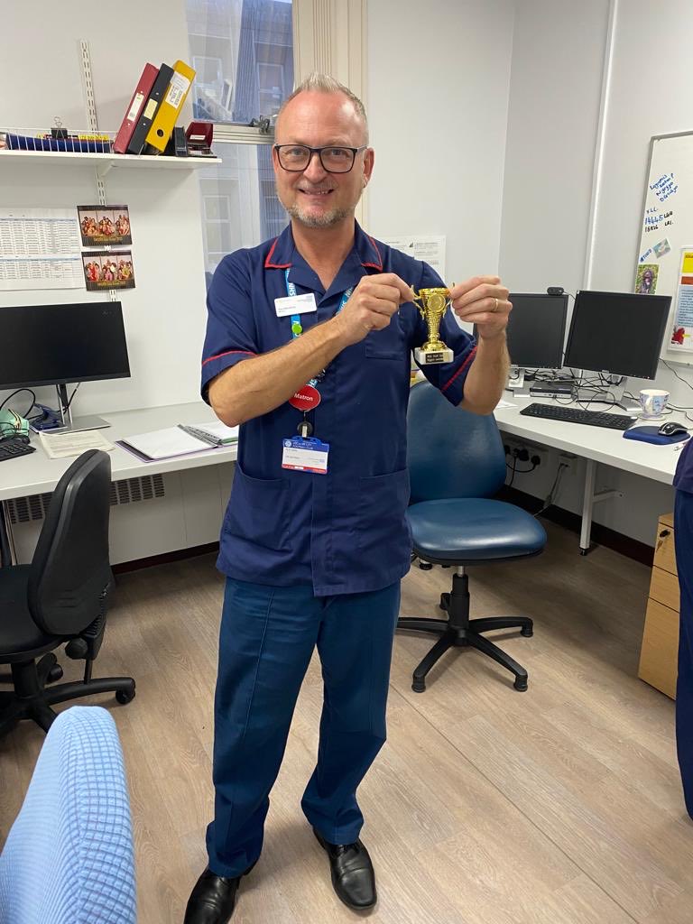 Congratulations Team Trauma for largest uptake in Staff Survey completion this week in MSS. Matron Newberry- do you need help holding the trophy????🤣🤣🤣🤣