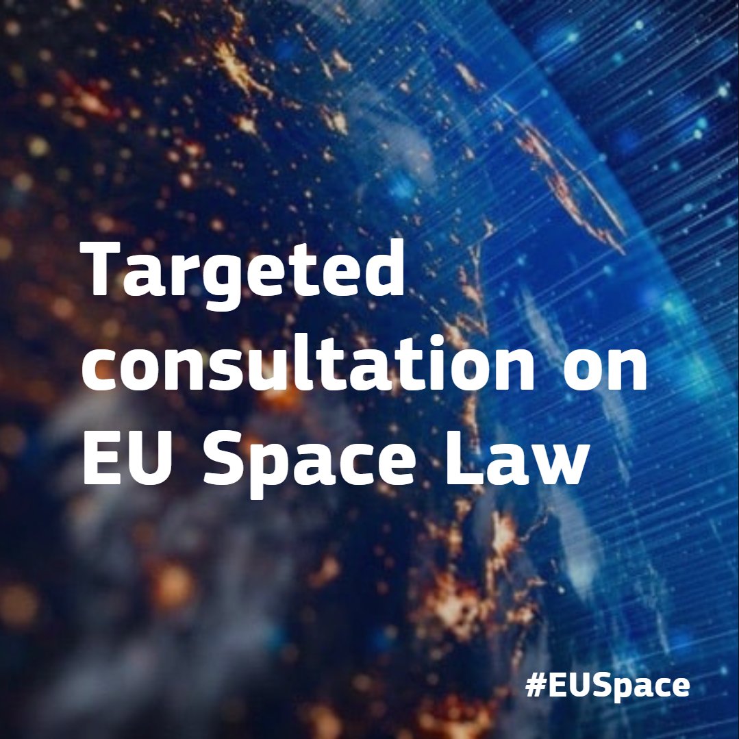 🔟days until the closure of the targeted stakeholder consultation on the EU Space Law #EUSL Stakeholder inputs will contribute to the improvement of space security for safer, more sustainable and resilient #EUSpace activities 🇪🇺🛰️ #HaveYourSay 👉 ec.europa.eu/info/law/bette…