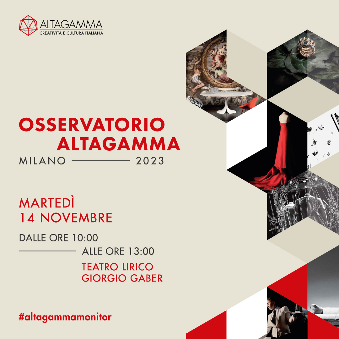 📌 #Savethedate: the #AltagammaMonitor is back. November 14, 10AM CET <a href="/TeatroGaber/">Teatro Lirico Giorgio Gaber</a> Milan

To take part in the 22nd annual #Altagamma event: mondo.altagamma@altagamma.it

Together with <a href="/BainandCompany/">Bain & Company</a> we'll be presenting data forecasts &amp; trends regarding the global #luxury market