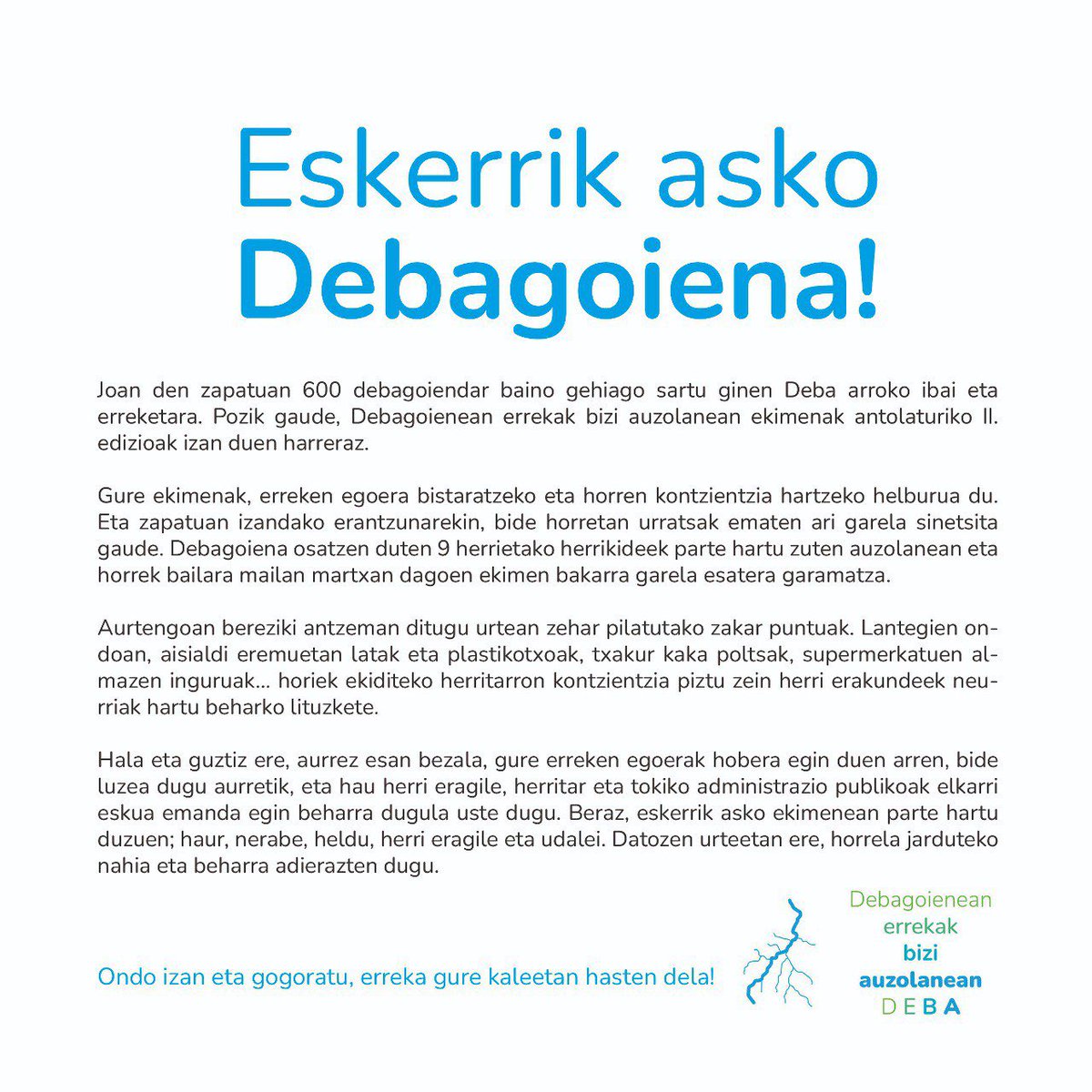 ESKERRIK ASKO DEBAGOIENA!