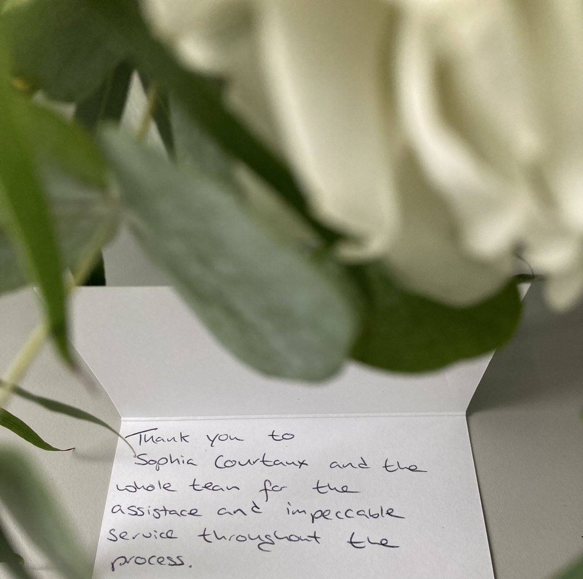 SCourtauxRWK's tweet photo. Nice little surprise waiting for me in the office this morning. ๐ such lovely kind words from a client of mine. @DentalNegTeam @ClinNegTeam @RWKGoodman #CustomerSatisfaction #beingthebestwecanforourclients #impeccableservice https://t.co/lwolf1gC27
