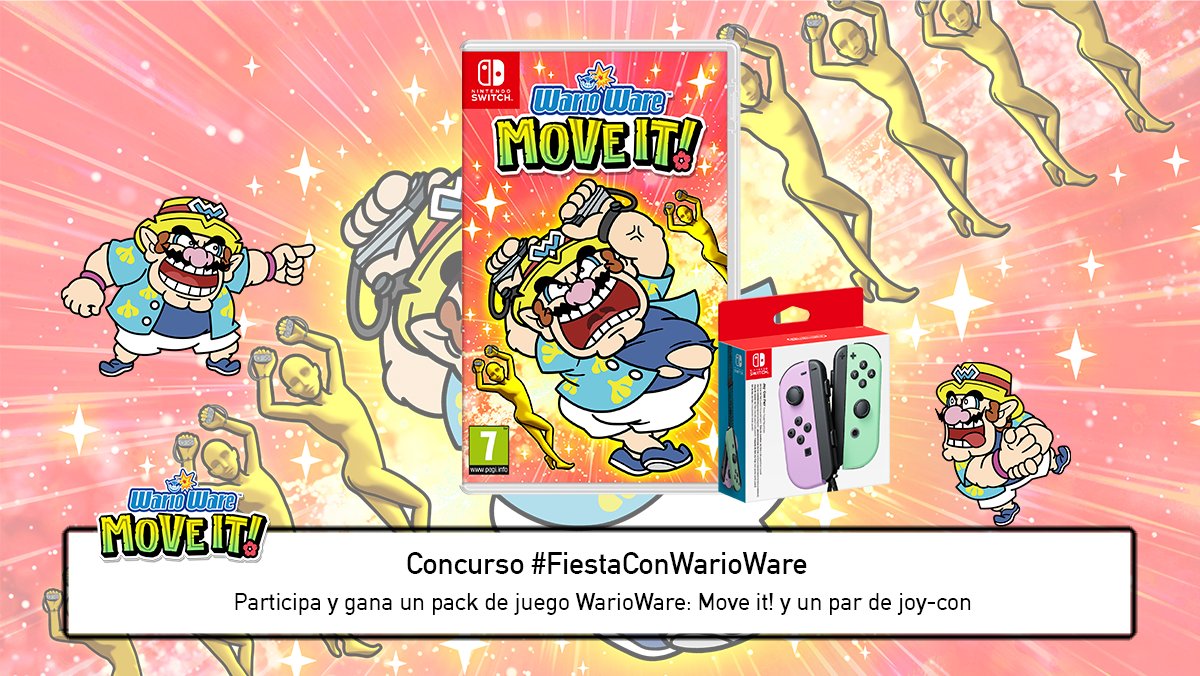 JuegosADN's tweet photo. 🔥¡Gana una copia de WarioWare: Move it! y un par de Joy-Con!  

✅Sigue a @JuegosADN
✅ Haz RT a este tweet
✅ Responde usando el hashtag #FiestaConWarioWare y menciona con quién jugaríais a WarioWare: Move it!.

🍀Ganador el 26/10 https://t.co/5bW6WzVkzr