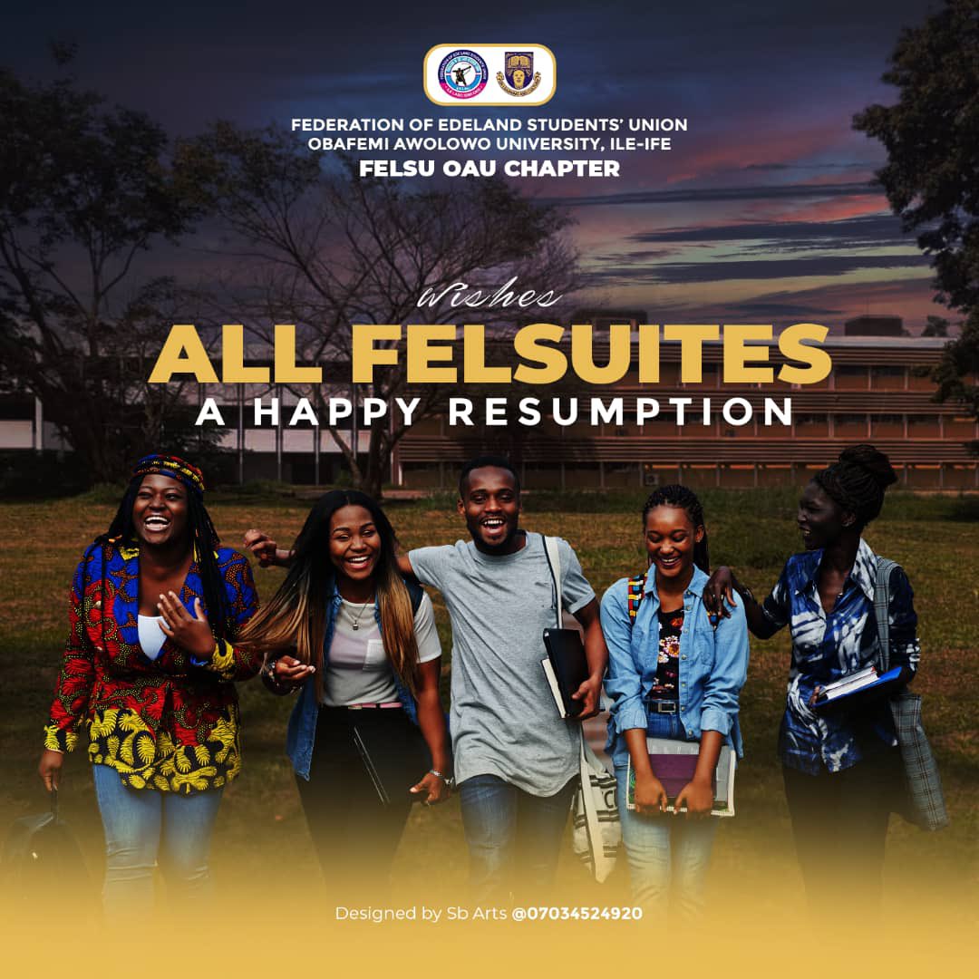 That cap is not something you can see anywhere 😂😁
Proudly an Ede guy 

As the President, I welcome all the son and daughter of Edeland on O.A.U campus back to school. 

See y’all ✨🧑🏿‍🦯