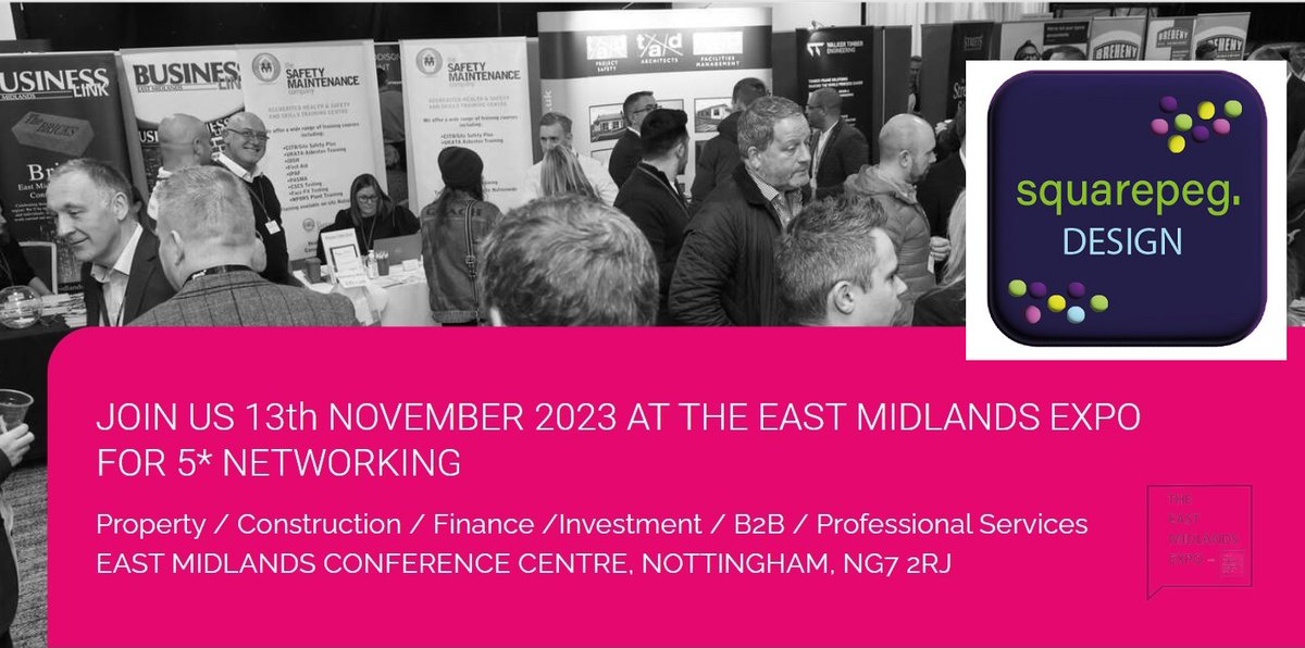 Check out #Squarepegdesign - new business launch - specialising in designing and consulting on Neuroinclusive - Meet the team #EastMidsExpo - 13th November 2023 at EMCC, Nottingham businessshowsgroup.co.uk/register/ #EastMidsHeadsUp
#Networking
#Property
#Construction