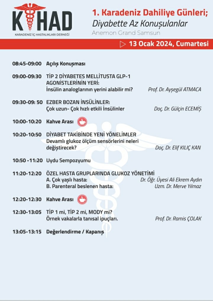 KIHAD_TR's tweet photo. KİHAD olarak, ilk bilimsel toplantımızı 13 Ocak 2023te "Diyabette Az Konuşulanlar" teması ile yapıyoruz. Tüm İç hastalıkları uzmanlarımız davetlidir. https://t.co/Kjrt16mh2W