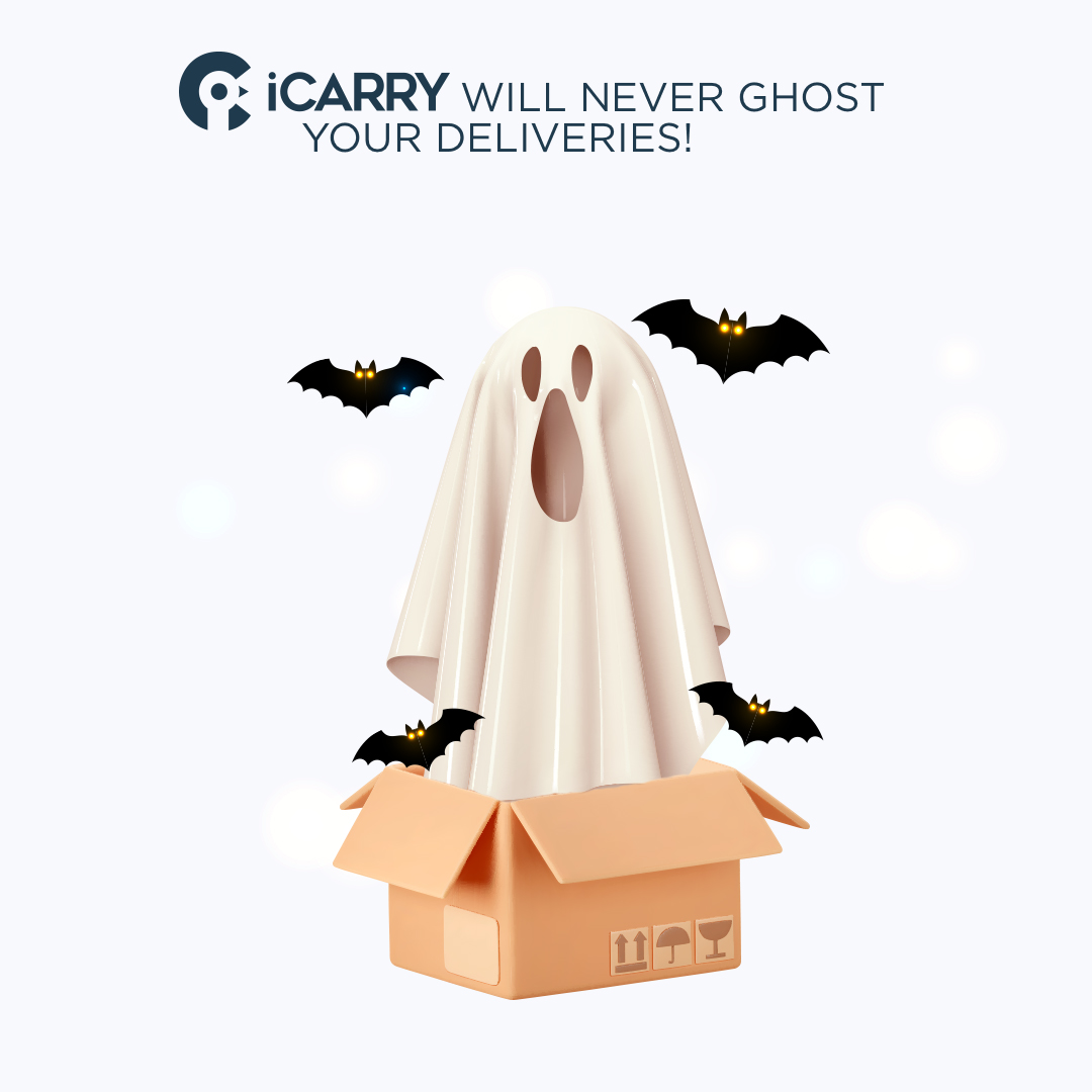 icarryglobal's tweet photo. No tricks, just treats! 🎃 Have a spooky halloween, and don’t worry about your packages, they’re safe  👀 https://t.co/RSUosouhEp