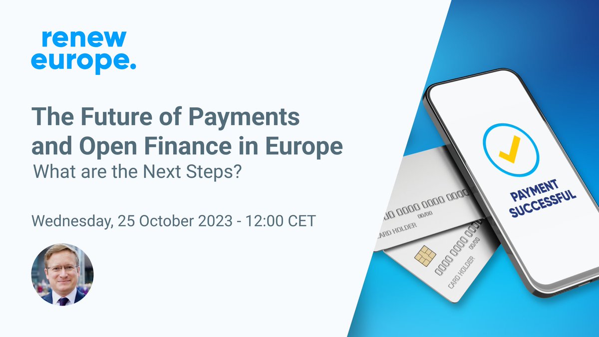 livecasts's tweet photo. Delve into the intricate landscape of payments and open finance with the @RenewEurope webinar on "The Future of Payments and Open Finance in Europe: What are the Next Steps?"

⏰ Start: October 25th, 12:00 CET
🎬 Watch #live: https://t.co/IjUccd0MNX
💼 Organiser: @RenewEurope https://t.co/WF5SmLzYwx