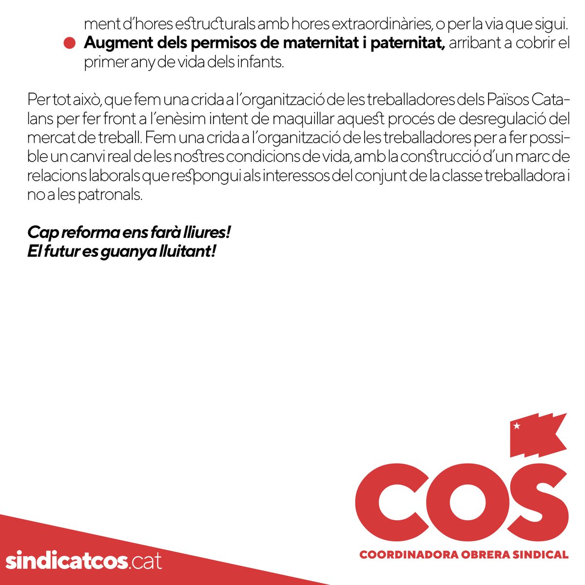 Sindicat COS tweet media