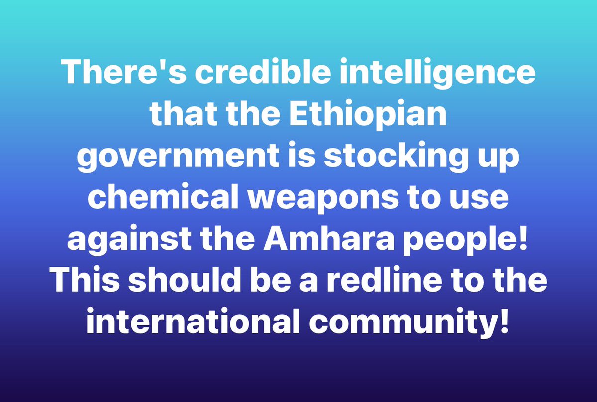 NuroTube's tweet photo. LUCY D. ETHIOPIA (ሰይፈ FANO)
@Amharapopularfr
Civilians are pland to be killed using chemical weapen by 
@AbiyAhmed
. The Government has mobilized to Amhara region. The world must take action befor the Genocide
#StopWarOnAmhara #Ethiopia 
@vonderleyen
 
@TimmermansEU https://t.co/QrpKHlFbiC