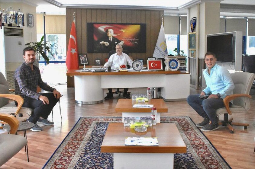 Mensucat Gençlik ve Spor Kulübü Derneği Başkanı Süleyman Yenen ve Mümtaz Yavuz ziyaretimize geldiler.