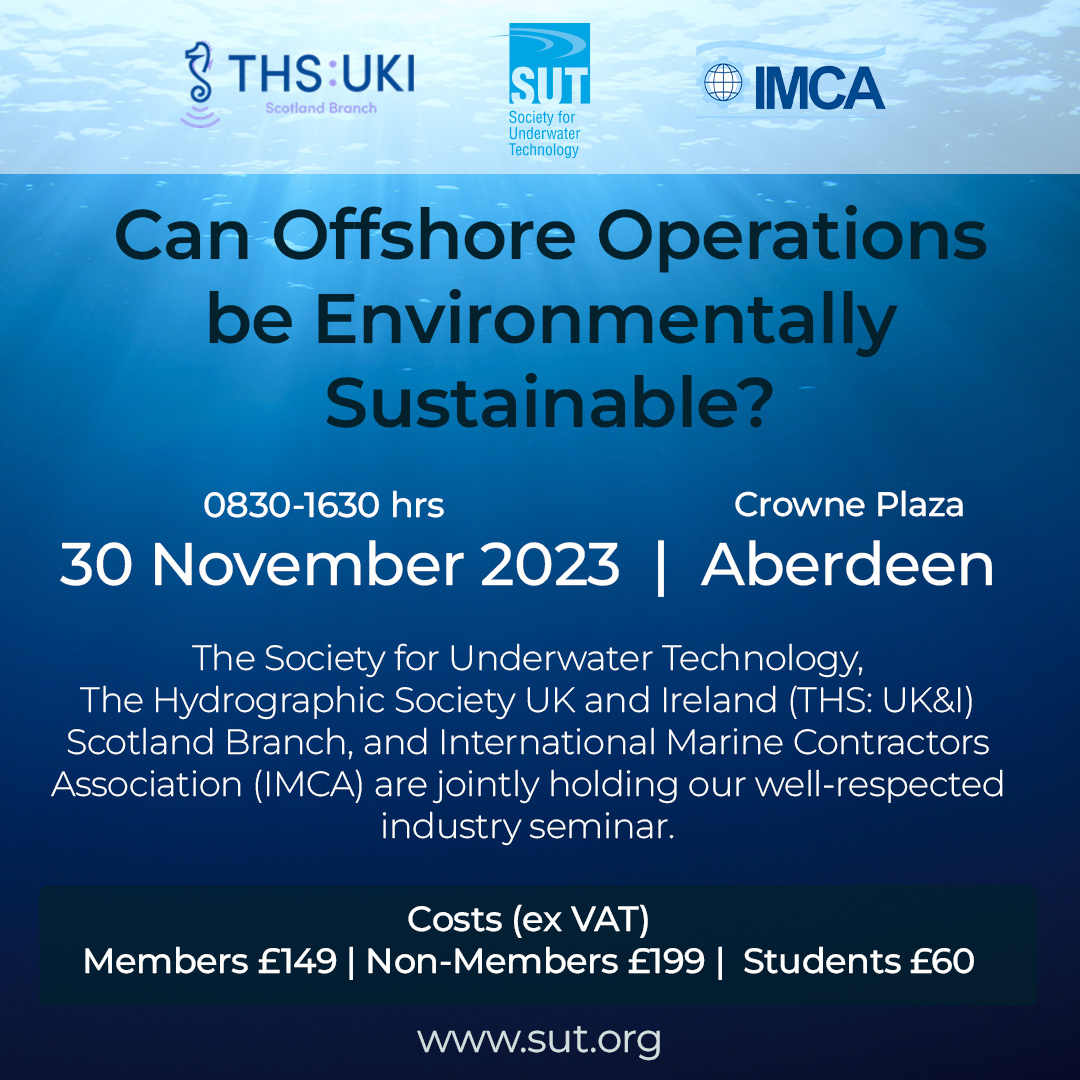 🌊 Join the Conversation on #Sustainable #Offshore Operations! 🌊 Are you passionate about the future of our planet and the sustainability of offshore operations? Don't miss out on our upcoming joint event. Register now at bit.ly/499BqV0
