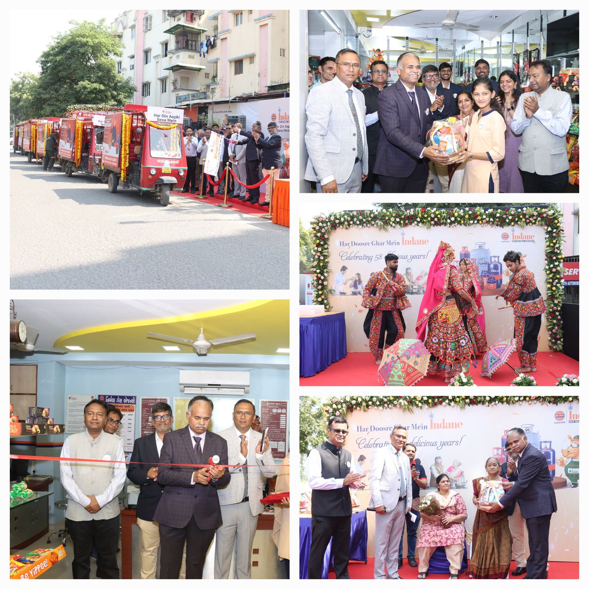 Indane Day was celebrated on 22nd October at Nirmala Gas Agency,Ahmedabad.The occasion marked Branded delivery van flag off,launch of 7 day delivery,inauguration of 1st ITC store and felicitation of customers by ED&amp;SH,GSO Shri.M.Annadurai.<a href="/ChairmanIOCL/">ChairmanIOC</a> <a href="/DirMktg_iocl/">Director (Marketing), IndianOil</a> <a href="/MANNADURAI7/">M ANNADURAI</a>