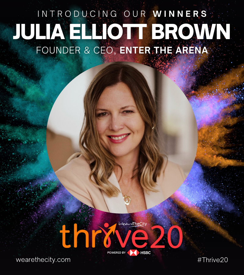 Introducing the next entrepreneur in this year's #Thrive20 powered by @HSBC_UK: @JuliaElliottB! 🥳 Congratulations on being one of our role models as we celebrate female entrepreneurs leading purpose-led businesses in the UK ❤️🧡 7/20 · bit.ly/WATC-Thrive20