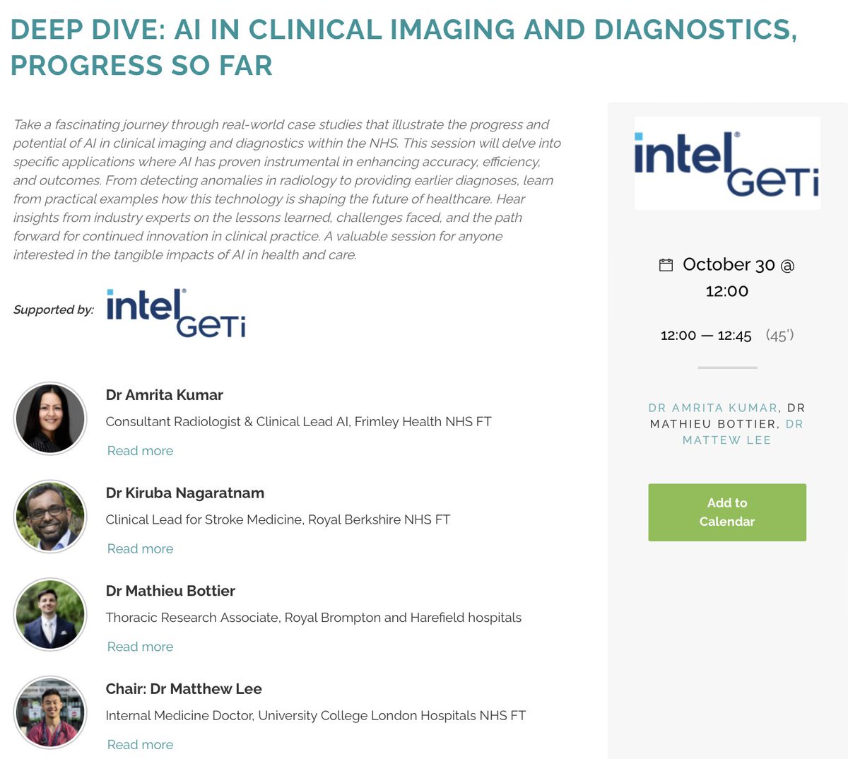 Matthew Lee (@mattbklee) on Twitter photo Really excited to be chairing these two brilliant sessions on AI in medical imaging and supporting AI startups at <a href="/HealthAIData/">DIGITAL HEALTH AI + DATA</a> by <a href="/digitalhealth2/">Digital Health</a> next Monday alongside fantastic panels!
No doubt it'll be an interesting discussion - if you're around, come say hi 👋 Really excited to be chairing these two brilliant sessions on AI in medical imaging and supporting AI startups at <a href="/HealthAIData/">DIGITAL HEALTH AI + DATA</a> by <a href="/digitalhealth2/">Digital Health</a> next Monday alongside fantastic panels!
No doubt it'll be an interesting discussion - if you're around, come say hi 👋