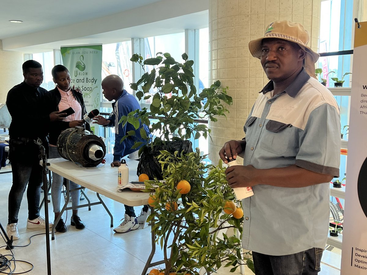 UNLesotho's tweet photo. #HappeningNow 

The Launch of the Prime Minister’s youth empowerment Initiative-SEBABATSO. 

Young Basotho entrepreneurs are also exhibiting their products. 

Here’s to sustainable growth, innovation and a brighter tomorrow with SEBABATSO! https://t.co/Z5IS8BX5ts