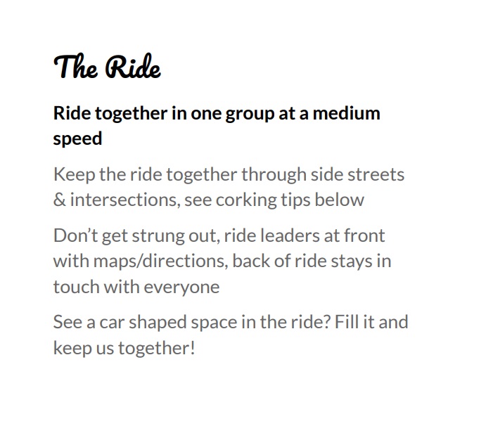 And another thing, sometimes we need to wait for our fellow riders so the ride stays together. Reckon that's a great time to have a friendly chat

/3