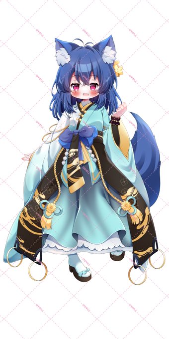 Vライバー風炎みずは様の立ち絵を描かさせて頂きました〜♡♡ 