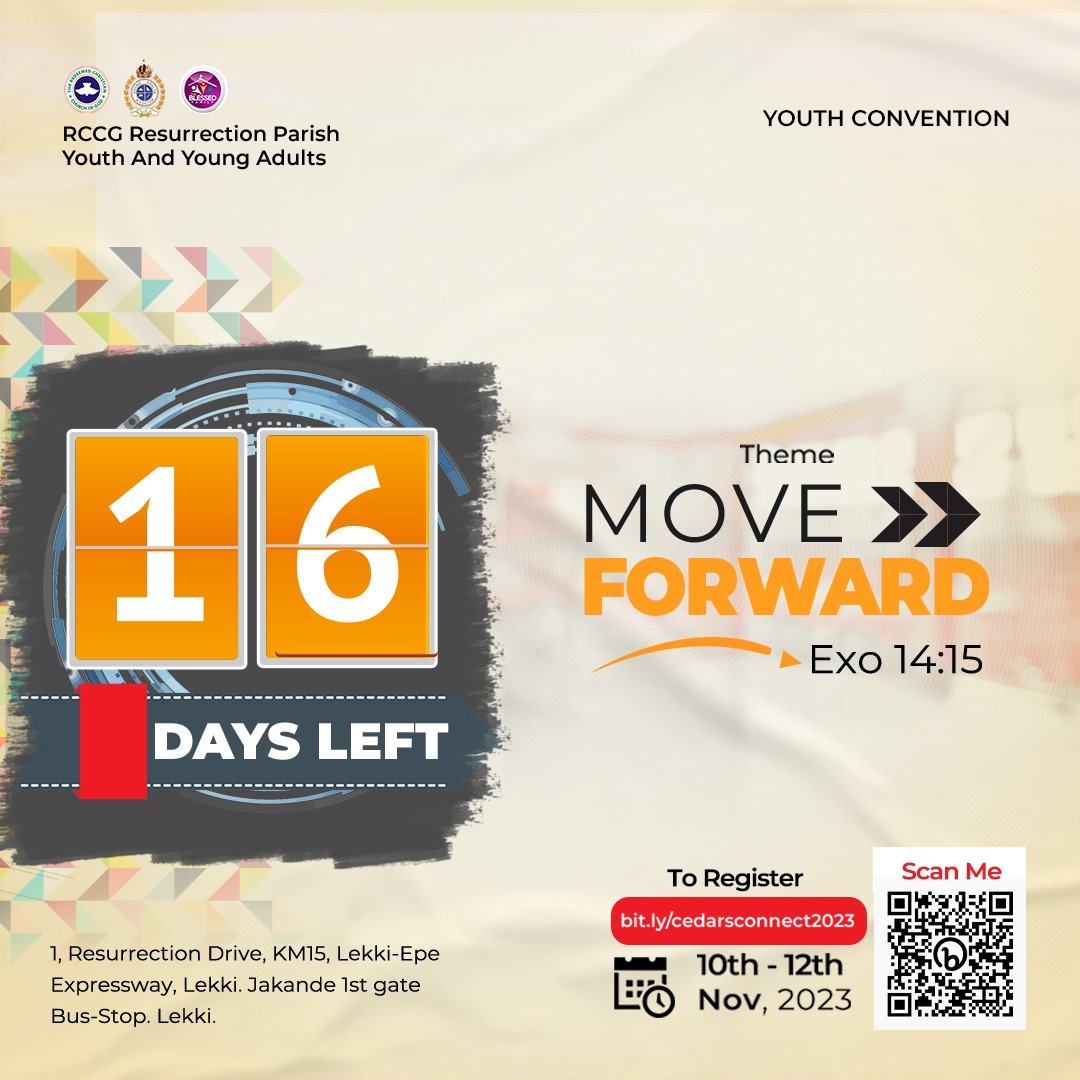 IbinyeAnthony's tweet photo. 💃💃💃 16 days to go 💃 💃💃
RCCG RESURRECTION PARISH YOUTH CONVENTION
Are we ready 💃 🕺
@rccgregion11
@RCCG_R11Youths
When I say 🗣CONNECT 7.0 you say MOVE FORWARD
🗣CONNECT 7.0 🎤 type it on the comment let's make it fun 😁🤗
#RCCG #CONNECT7 #viral #NSPPD https://t.co/9vncBqj4ex