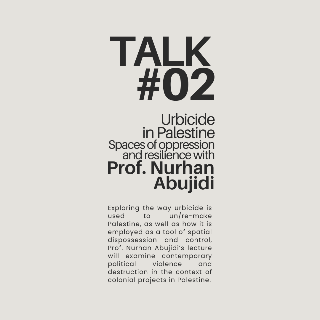 studinitiative's tweet photo. Part of the lecture series on #Palestine we would like to invite you to an online conversation with Prof. Nurhan Abujidi moderated by Falestin Naili on 'Urbicide in Palestine" 

TOMORROW, Thursday, October 26 at 17:00 CET - online (more info in bio) https://t.co/4jEwxTENX9