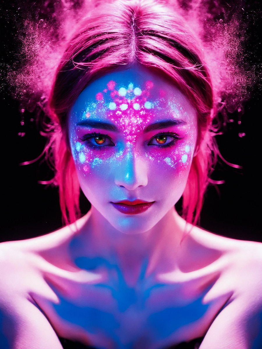 aigcinfo's tweet image. 【October : Neon】
MiSiMO
@misimo_AI

What should I transform into next?

Neon lights and noises rush you. Confident self-defense or an adventure into a new self? 
Seasons act as external stimuli, constantly questioning who you are.
Like a Rorschach test.

#AIGC #COLOREXHIBITION