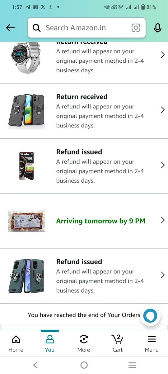 sagarukadam's tweet photo. @AmazonHelp @ajassy @AmitAgarwal @amazonIN @amazon Again 2 more orders cancelled by you. 6 out of 7 orders cancelled by you and refund initiated. Why you wasted my time? Was it real or fake sale? https://t.co/MjoMhQvQtc