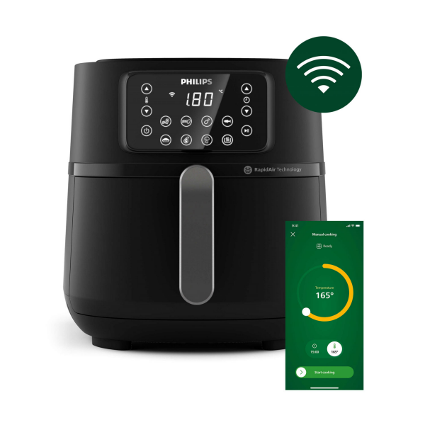 Are you ready for a kitchen revolution? The Philips Airfryer 5000 Series XXL Connected HD9285/90 is here to take your cooking to a whole new level. 
#PhilipsAirfryer #HealthyCooking #ConnectedCooking #CulinaryInnovation #SmartKitchen #CookingRevolution #TastyAndHealthy'
