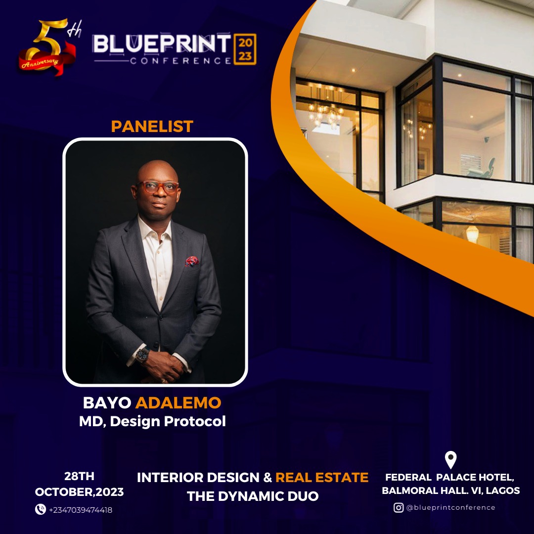 DesignProtocol_'s tweet photo. Our CEO @bayoadalemo will be at The Blueprint Conference!  It's sure going to be an inspiring discussion on the dynamic duo of interior design and real estate. 

Don't miss out on the insights.

#DesignProtocol #BayoAdalemo #TheBlueprintConference #InteriorDesign #RealEstate https://t.co/zI2mGBW1ly