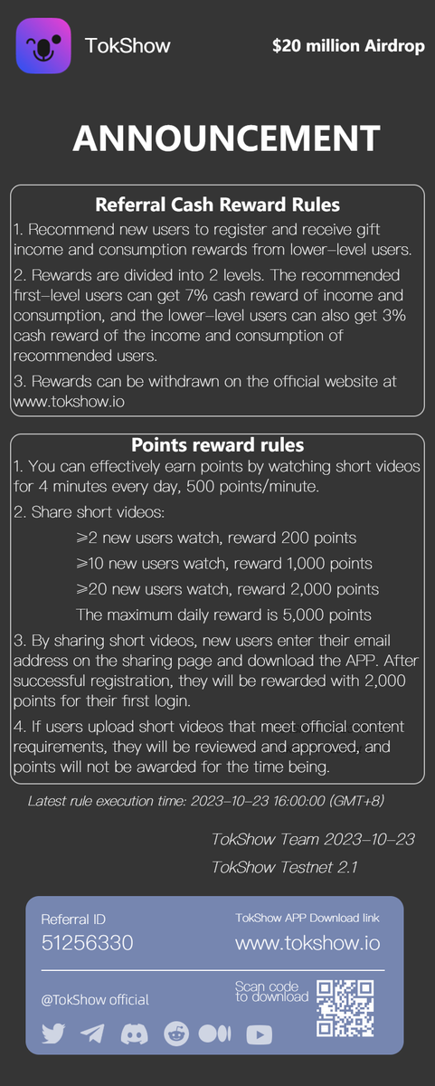TokShowOfficial's tweet photo. Come on！！！
Points will be redeemed soon！！ https://t.co/o9CP6xDcq1
