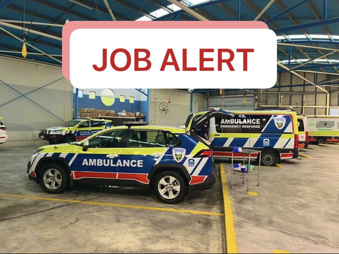 Ambulance Tasmania is searching for three dynamic and passionate paramedic leaders • Director, Clinical Services - shorturl.at/abAY2 • Director, Education - shorturl.at/svKZ6 • Senior Manager, Clinical & Professional Practice - shorturl.at/AGQZ4